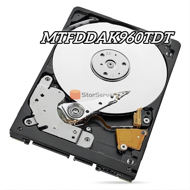 MTFDDAK960TDT SSD, 960 ГБ, SATA (6 Гбит/с), 96-слойная 3D TLC NAND