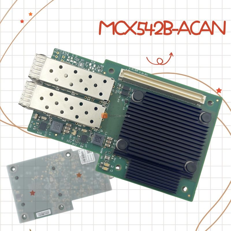 Сетевая интерфейсная плата MCX542B-ACAN для OCP2.0 25GbE SFP28 PCIe3.0 x8