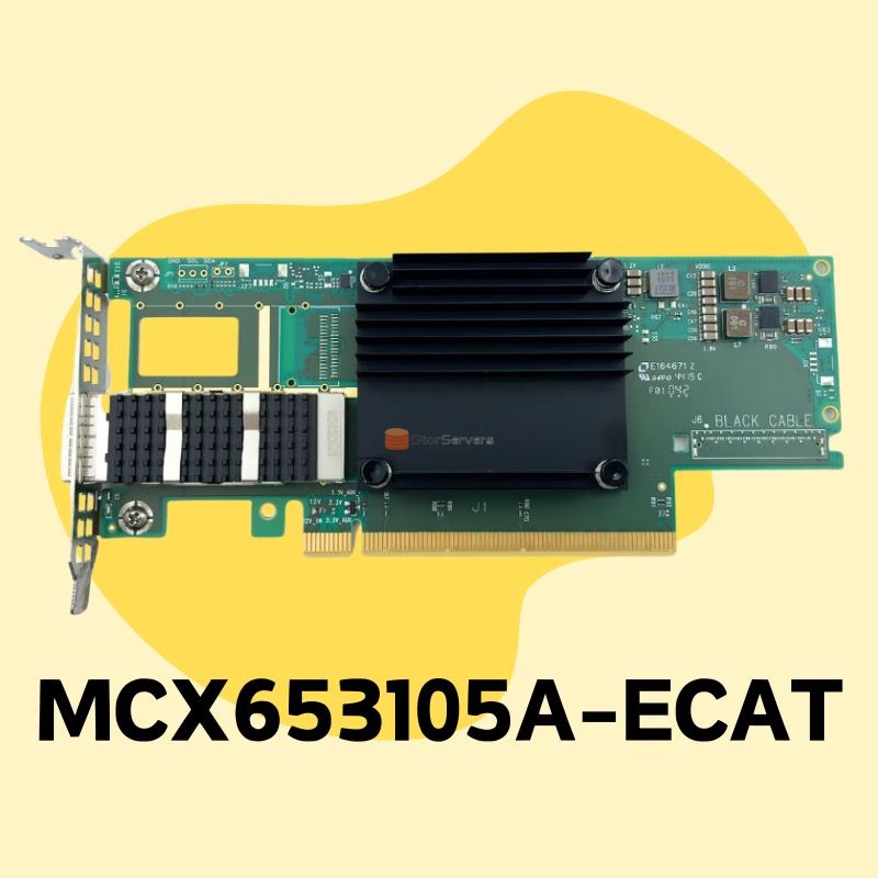 Оригинальный сетевой адаптер MCX653105A-ECAT 100GbE QSFP56 В наличии