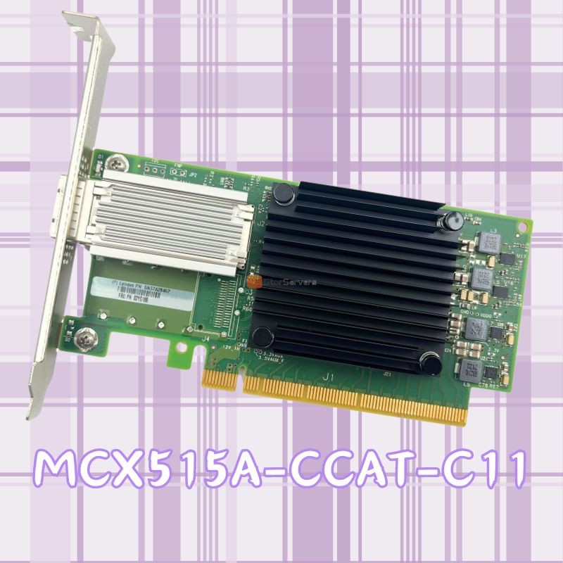 Карта сетевого адаптера MCX515A-CCAT-C11 PCIe 3.0 x16, 1 порт, 100G QSFP28 В наличии