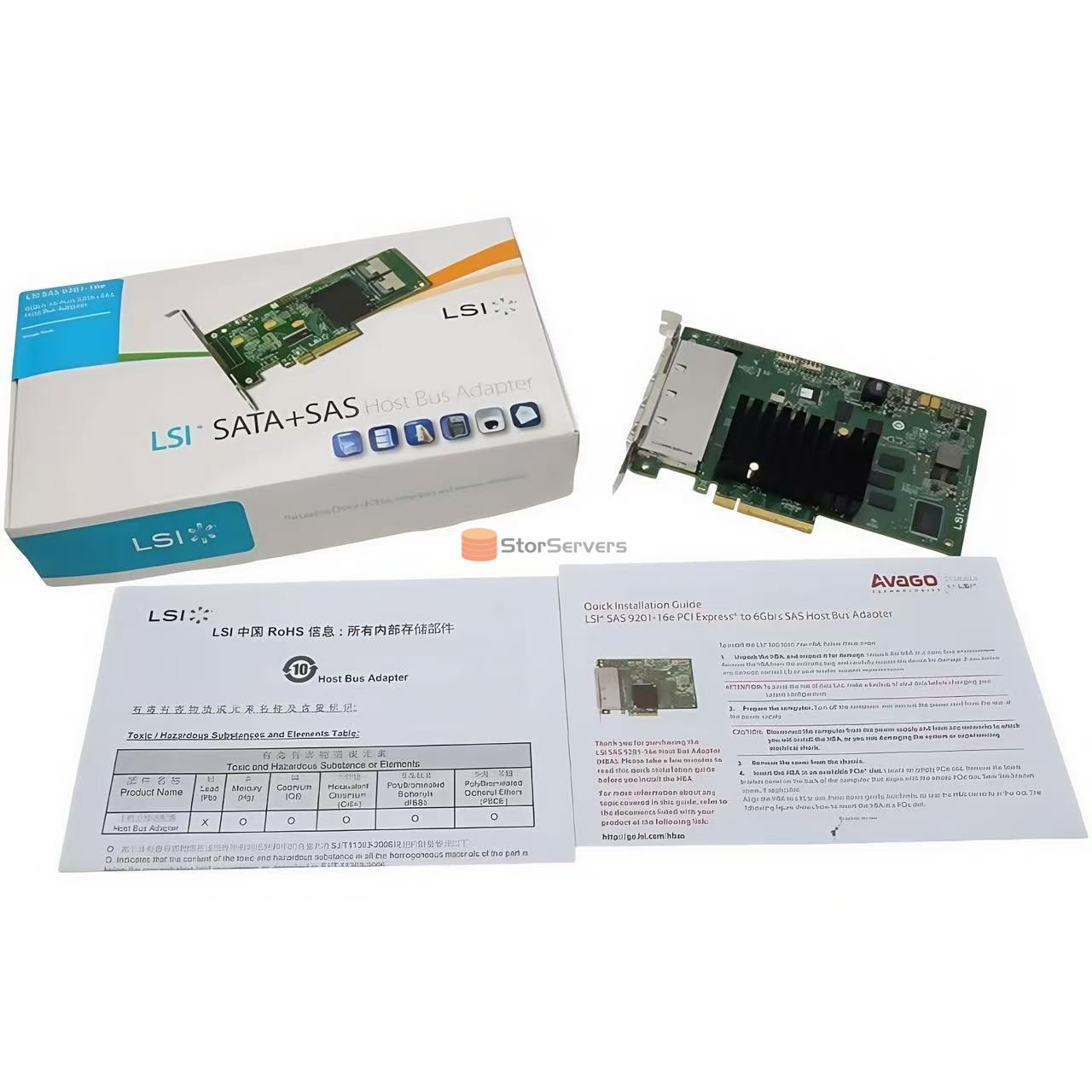 Original HBA card 9201-16e LSI00276 PCIe 2.0 x8 SAS2116